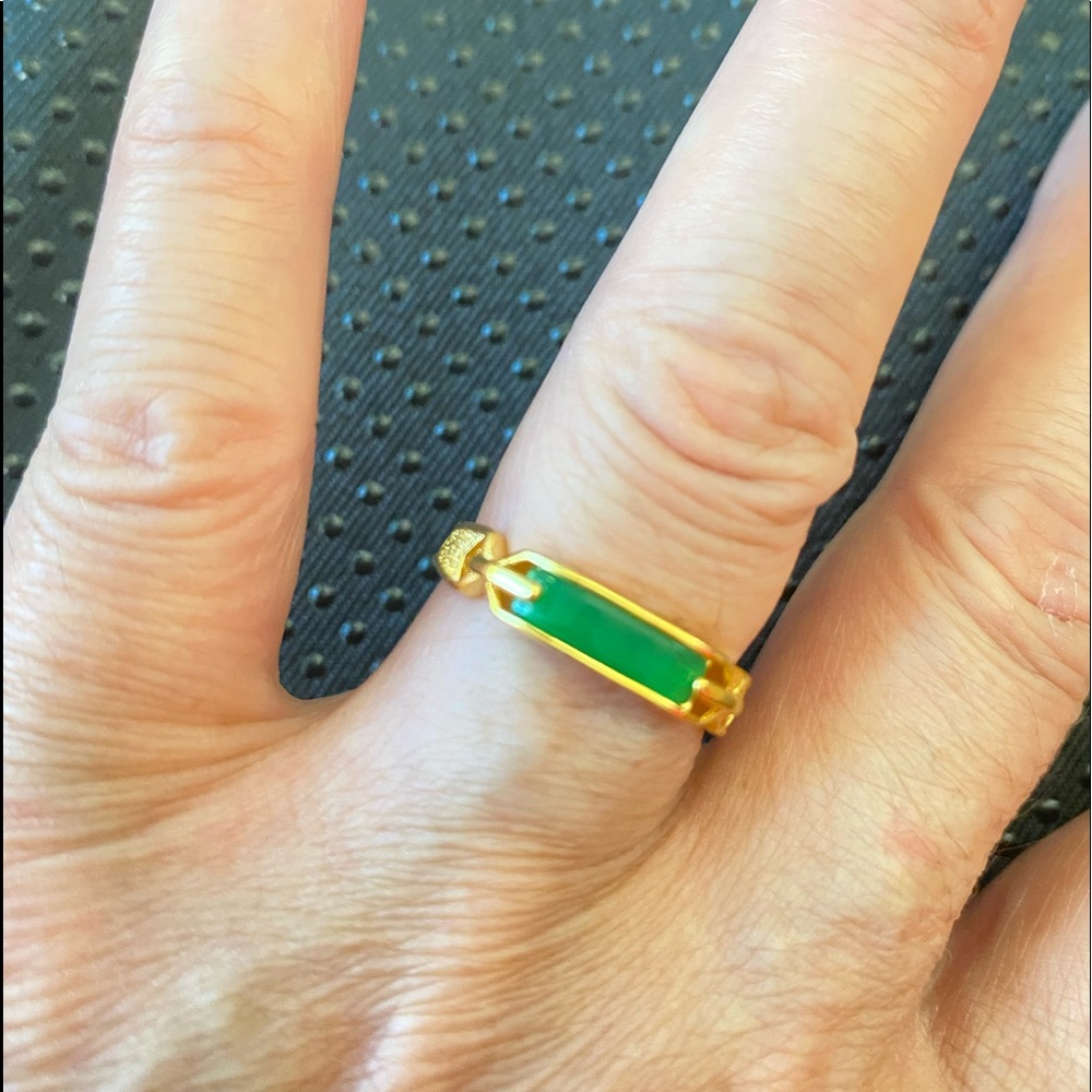 Jade Rings Jade green Jade Rings gold Rings y2k